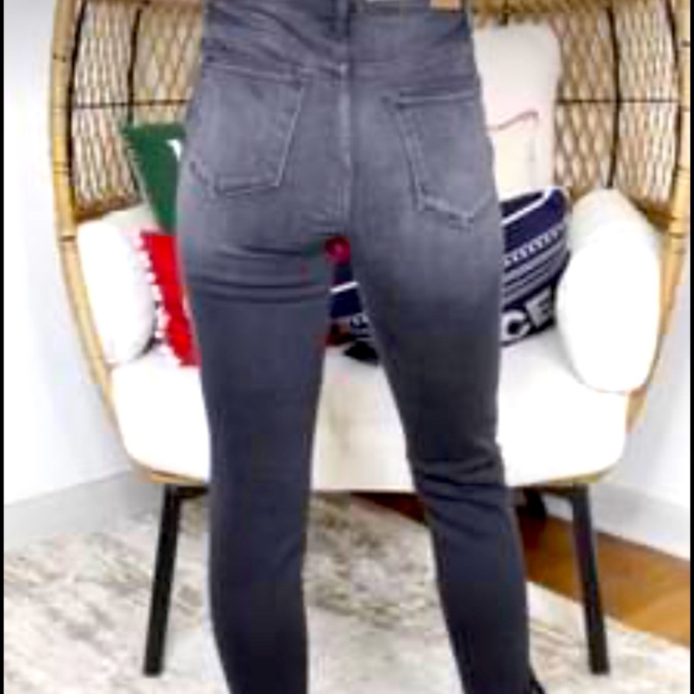 NEW Sz 13 Judy Blue midrise skinny Fray hem black